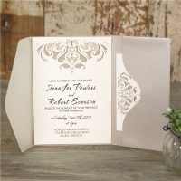 Faire-part pochette | pochette verticale, invitation mariage
