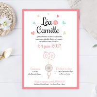 Faire-part mariage montgolfière