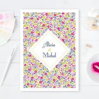 Faire part mariage liberty