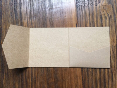 pochette faire-part kraft
