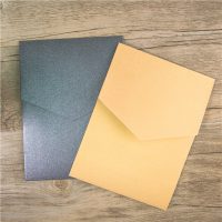 Pochette, faire part mariage vertical
