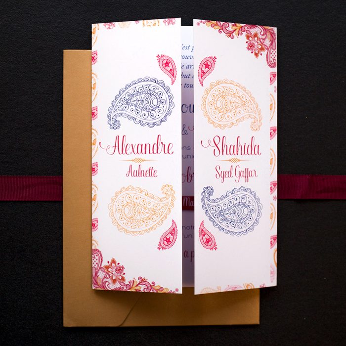 Faire-part mariage Inde