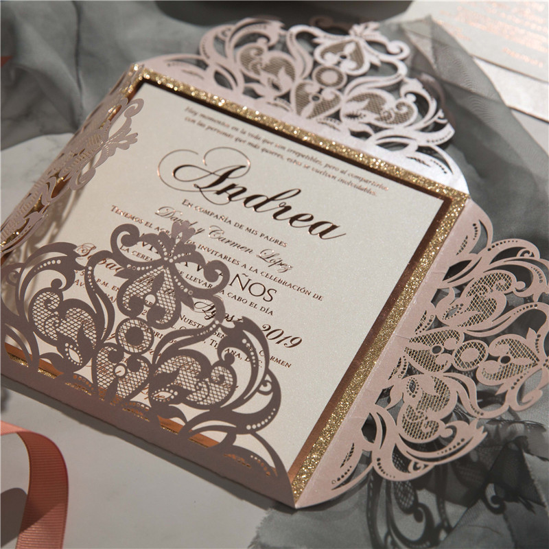 Faire-part or, mariage or