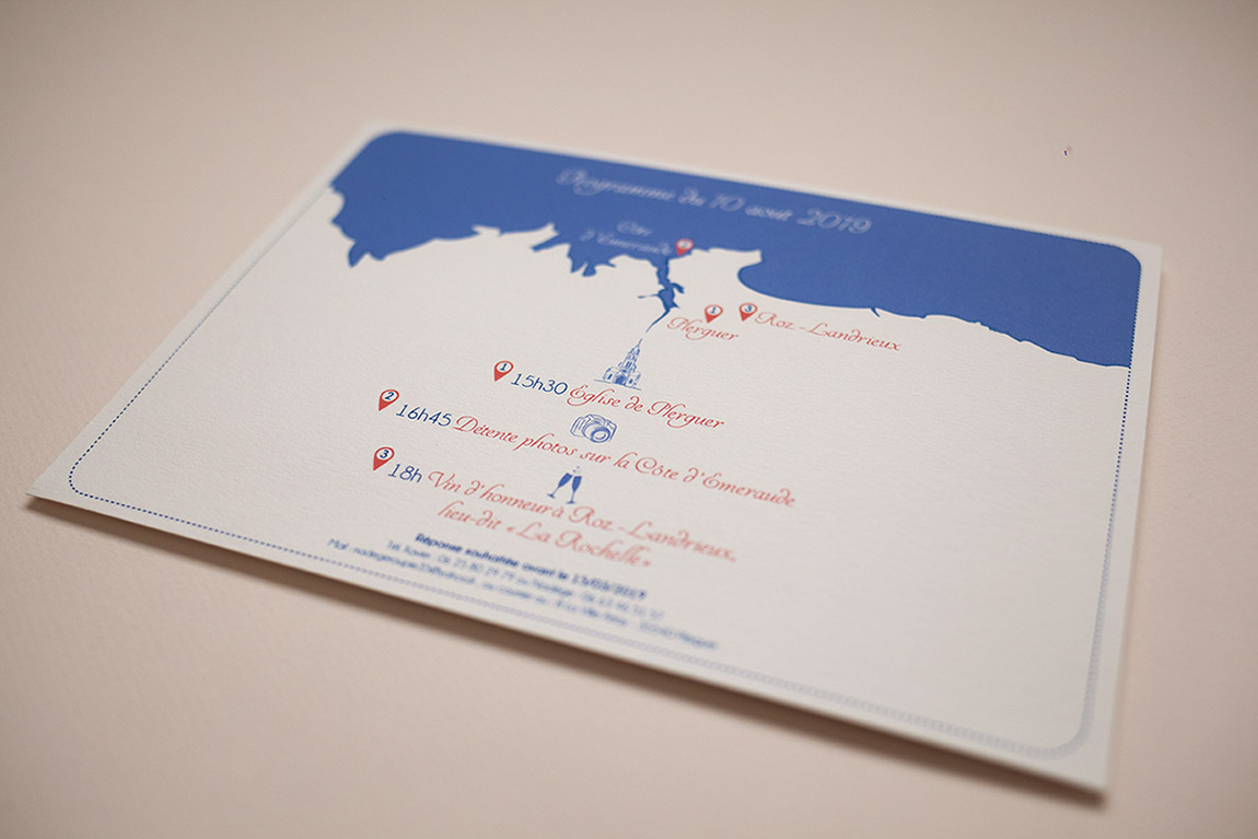 Faire-part mariage Bretagne