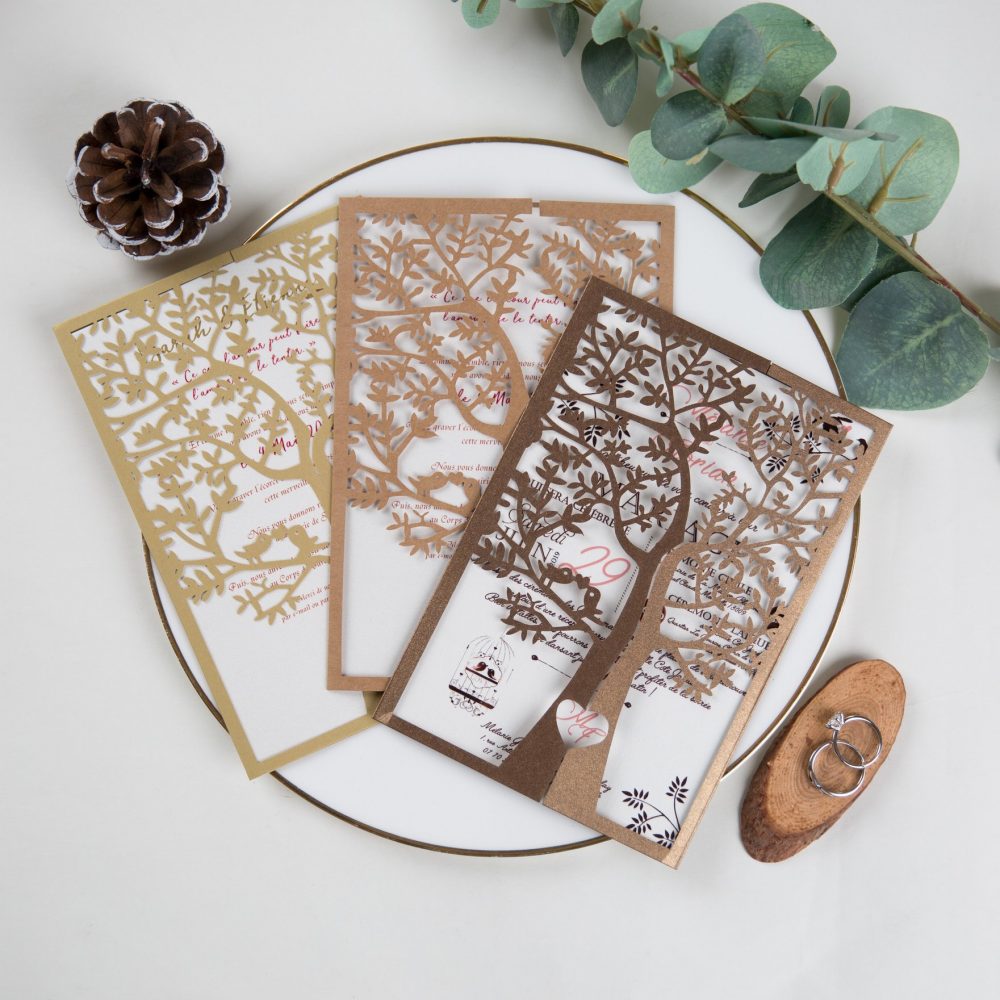 Faire-part de mariage nature