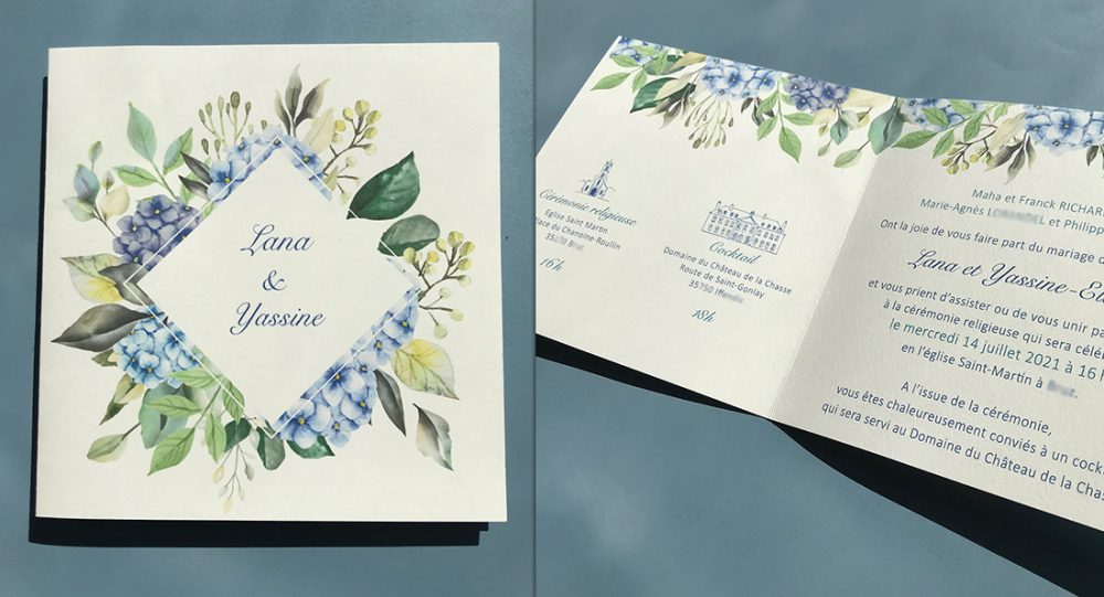 Faire-part de mariage traditionnel