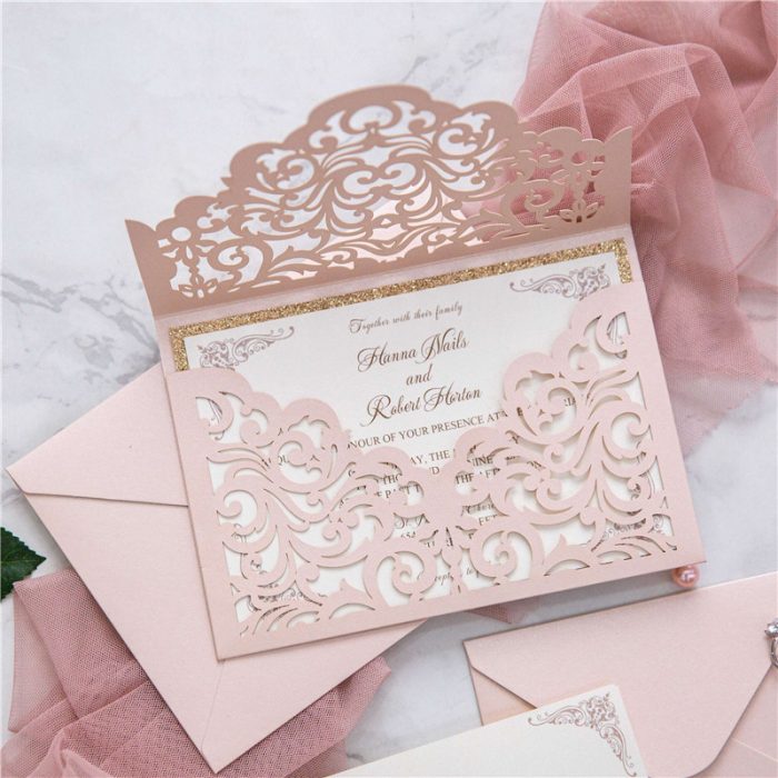 Faire-part mariage romantique