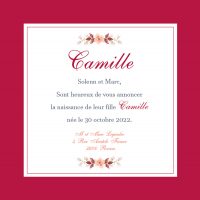 Faire-part naissance classique